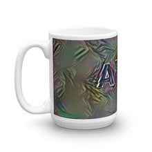 Load image into Gallery viewer, Alina Mug Dark Rainbow 15oz right view