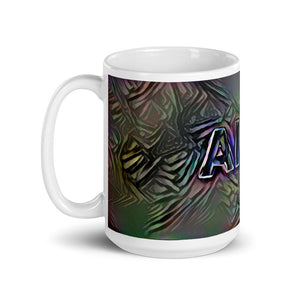 Allie Mug Dark Rainbow 15oz right view