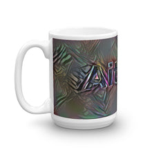 Load image into Gallery viewer, Aitana Mug Dark Rainbow 15oz right view