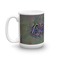 Load image into Gallery viewer, Amani Mug Dark Rainbow 15oz right view