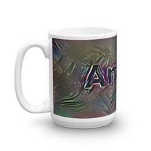 Load image into Gallery viewer, Amara Mug Dark Rainbow 15oz right view