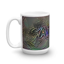 Load image into Gallery viewer, Aidan Mug Dark Rainbow 15oz right view