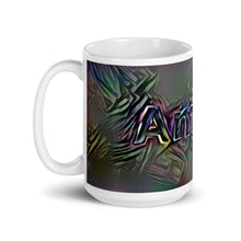 Load image into Gallery viewer, Amina Mug Dark Rainbow 15oz right view