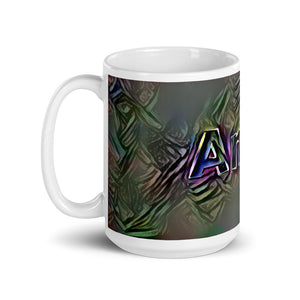 Amia Mug Dark Rainbow 15oz right view