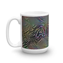 Load image into Gallery viewer, Aliyah Mug Dark Rainbow 15oz right view