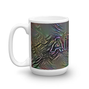 Aliyah Mug Dark Rainbow 15oz right view