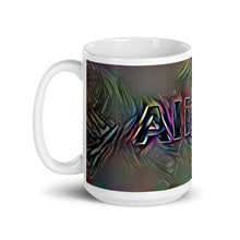 Load image into Gallery viewer, Aliana Mug Dark Rainbow 15oz right view