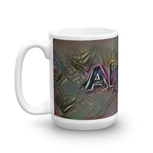 Load image into Gallery viewer, Alyssa Mug Dark Rainbow 15oz right view