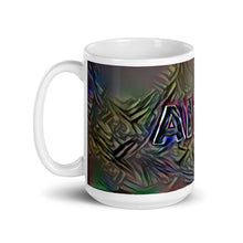 Load image into Gallery viewer, Alma Mug Dark Rainbow 15oz right view