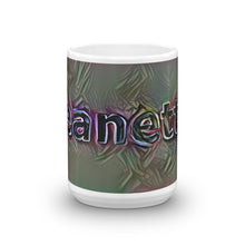 Load image into Gallery viewer, Jeanette Mug Dark Rainbow 15oz front view