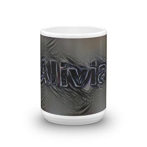 Alivia Mug Charcoal Pier 15oz front view