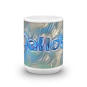 Dallas Mug Liquescent Icecap 15oz front view