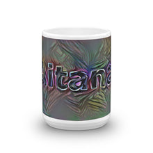 Load image into Gallery viewer, Aitana Mug Dark Rainbow 15oz front view