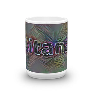 Aitana Mug Dark Rainbow 15oz front view