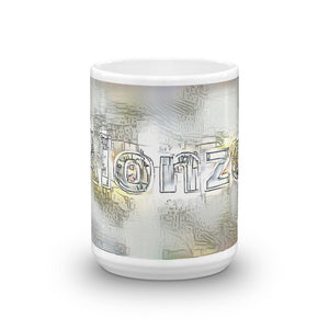 Alonzo Mug Victorian Fission 15oz front view