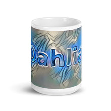 Load image into Gallery viewer, Dahlia Mug Liquescent Icecap 15oz front view