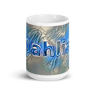 Dahlia Mug Liquescent Icecap 15oz front view