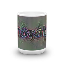 Load image into Gallery viewer, Emorable Mug Dark Rainbow 15oz front view