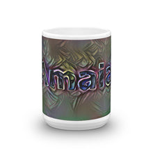 Load image into Gallery viewer, Amaia Mug Dark Rainbow 15oz front view