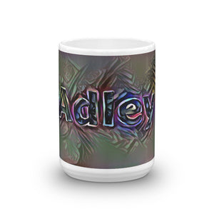 Adley Mug Dark Rainbow 15oz front view