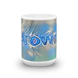 Brown Mug Liquescent Icecap 15oz front view