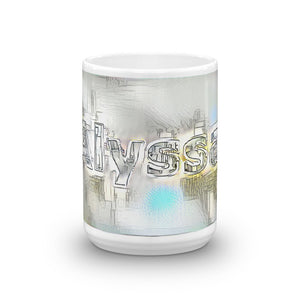 Alyssa Mug Victorian Fission 15oz front view