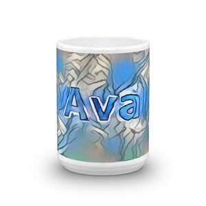 Ava Mug Liquescent Icecap 15oz front view