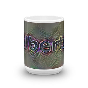 Alberto Mug Dark Rainbow 15oz front view