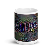 Load image into Gallery viewer, Allie Mug Dark Rainbow 15oz front view