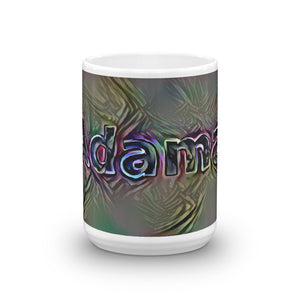 Adama Mug Dark Rainbow 15oz front view