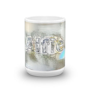 Alfie Mug Victorian Fission 15oz front view