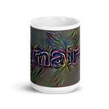 Load image into Gallery viewer, Amaira Mug Dark Rainbow 15oz front view