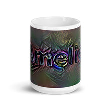 Load image into Gallery viewer, Amelie Mug Dark Rainbow 15oz front view