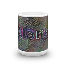 Load image into Gallery viewer, Alana Mug Dark Rainbow 15oz front view