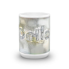 Load image into Gallery viewer, Delia Mug Victorian Fission 15oz front view