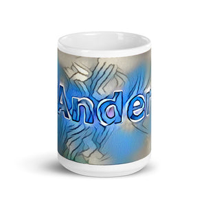 Ander Mug Liquescent Icecap 15oz front view