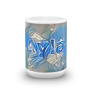 Ayla Mug Liquescent Icecap 15oz front view