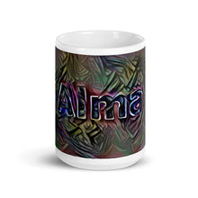 Load image into Gallery viewer, Alma Mug Dark Rainbow 15oz front view