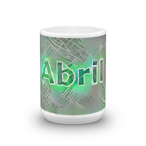 Abril Mug Nuclear Lemonade 15oz front view