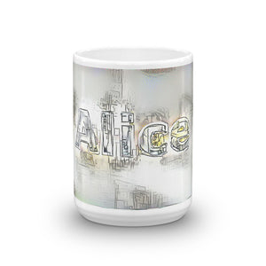 Alice Mug Victorian Fission 15oz front view