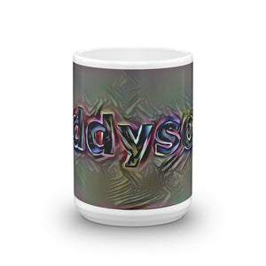 Addyson Mug Dark Rainbow 15oz front view