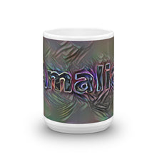 Load image into Gallery viewer, Amalia Mug Dark Rainbow 15oz front view