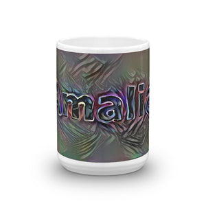 Amalia Mug Dark Rainbow 15oz front view