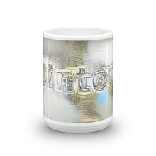 Load image into Gallery viewer, Bintou Mug Victorian Fission 15oz front view