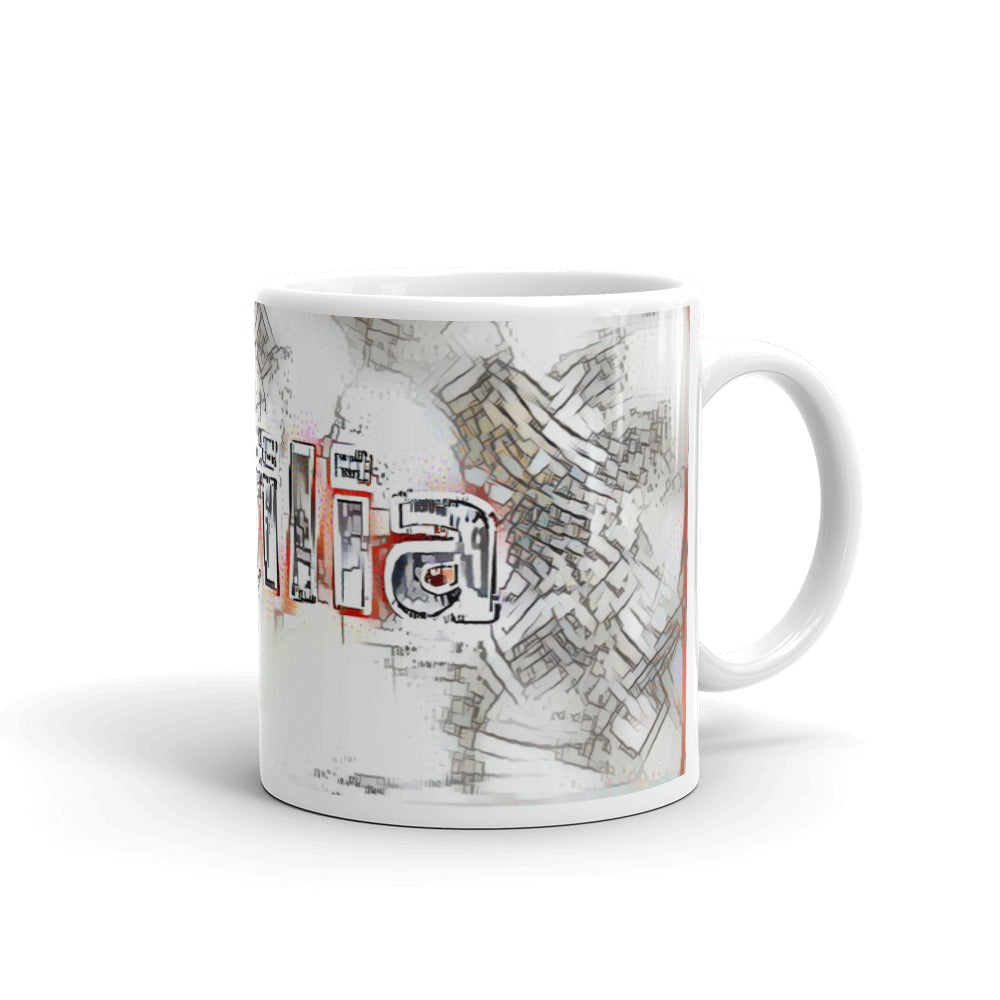 Amilia Mug Frozen City 10oz left view