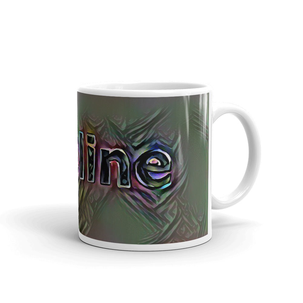 Adeline Mug Dark Rainbow 10oz left view