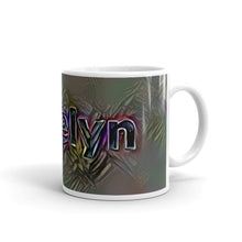 Load image into Gallery viewer, Jocelyn Mug Dark Rainbow 10oz left view