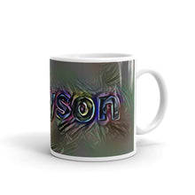 Load image into Gallery viewer, Addyson Mug Dark Rainbow 10oz left view