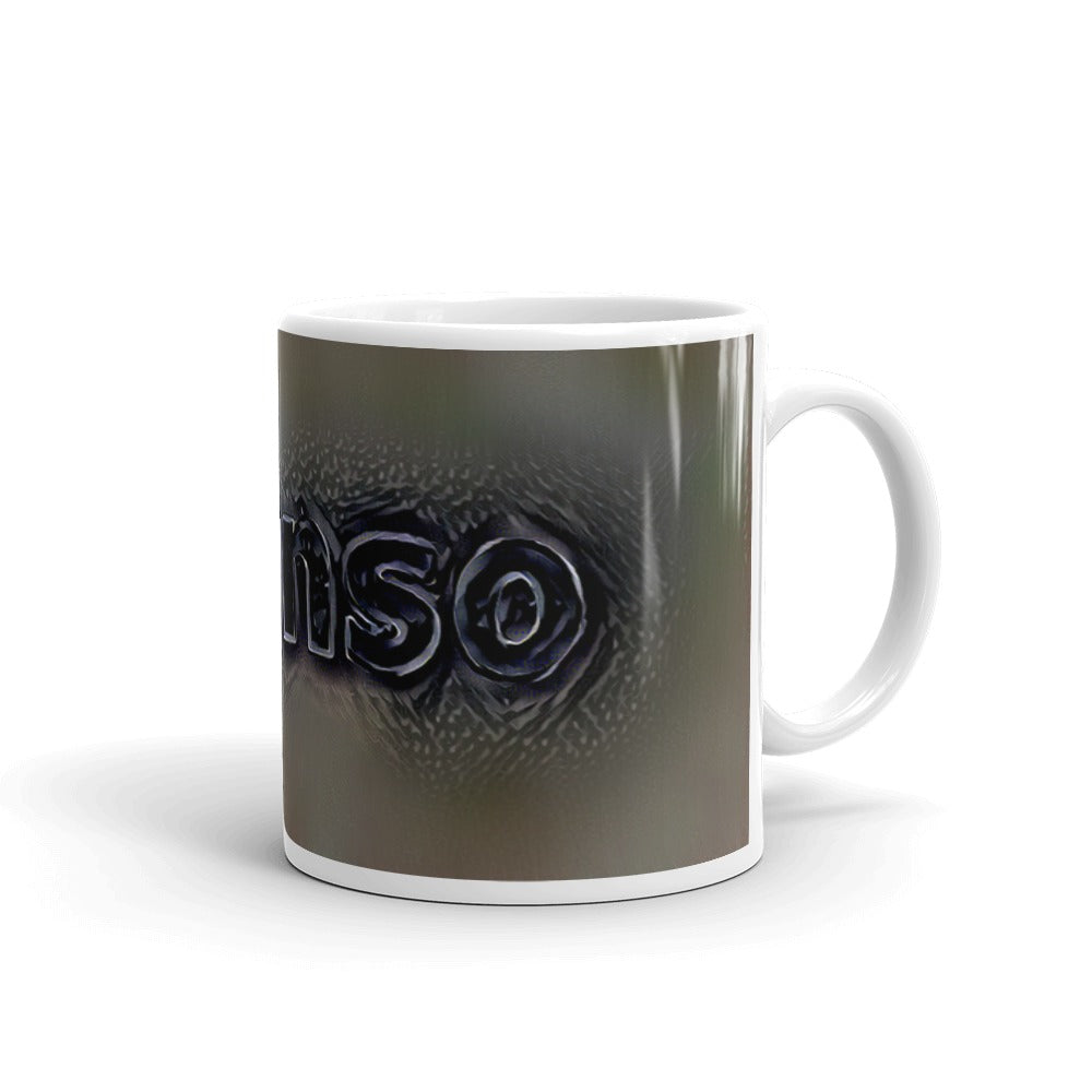 Afonso Mug Charcoal Pier 10oz left view