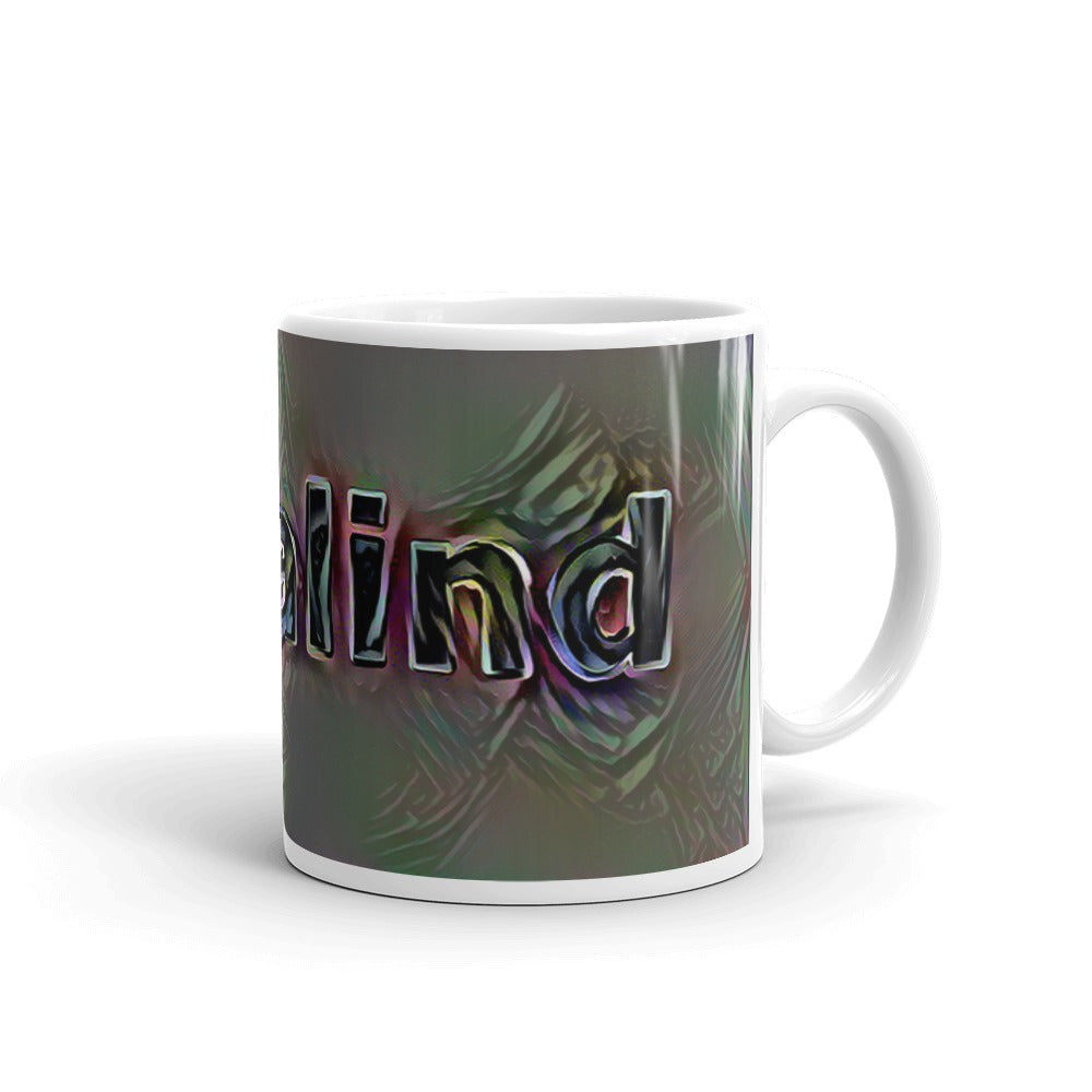 Rosalind Mug Dark Rainbow 10oz left view